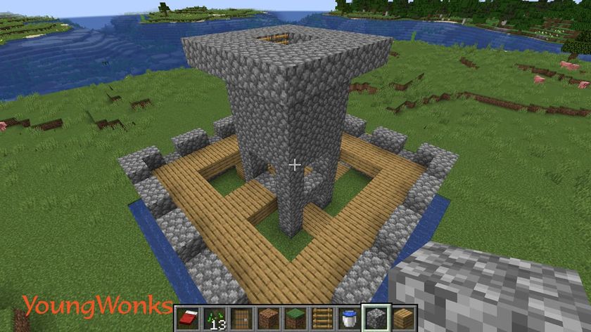 minecraft castle tower simple