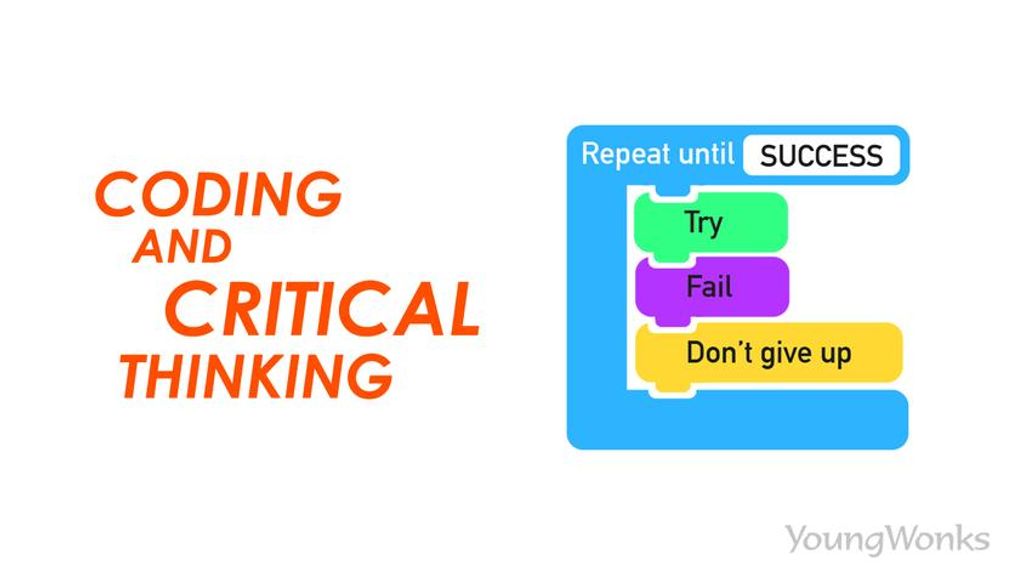 A set of Scratch blocks to explain the importance of critical thinking for programmers and developers
