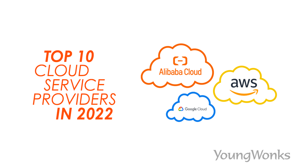 Three of the top 10 cloud service providers in the world - Google Cloud, Amazon AWS and Alibaba Cloud 