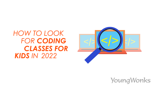 A magnifying glass that focuses on coding classes and project-based learning