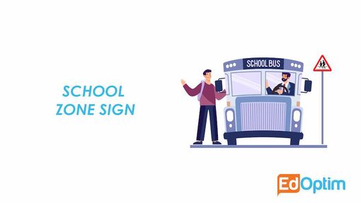 An image that explains about School zone signs.