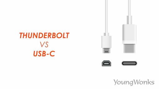 An image that explains about Thunderbolt vs USB C