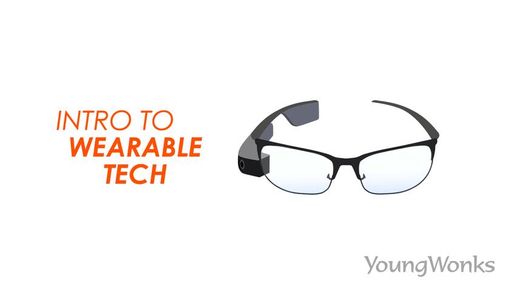 A figure that shows smart glasses to highlight the importance of smart wearable technologies