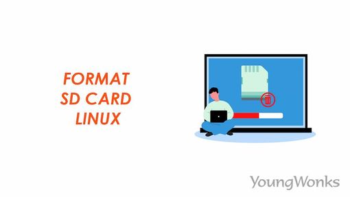 An image that explains how to format SD card on Linux.