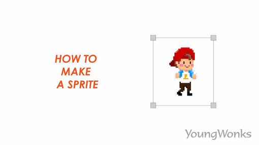 An image that explains about How to Make a Sprite.