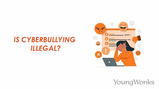 An image that explains why cyberbullying is considered illegal.