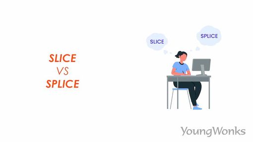 An image that shows a student confused between slice and splice methods of JavaScript.