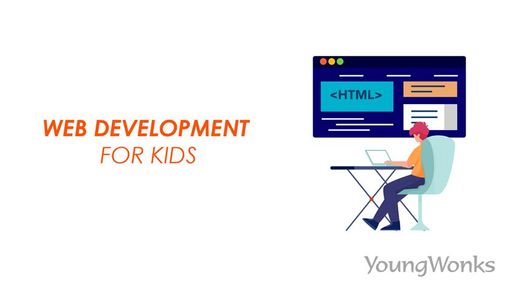 An image to describe web development for kids.