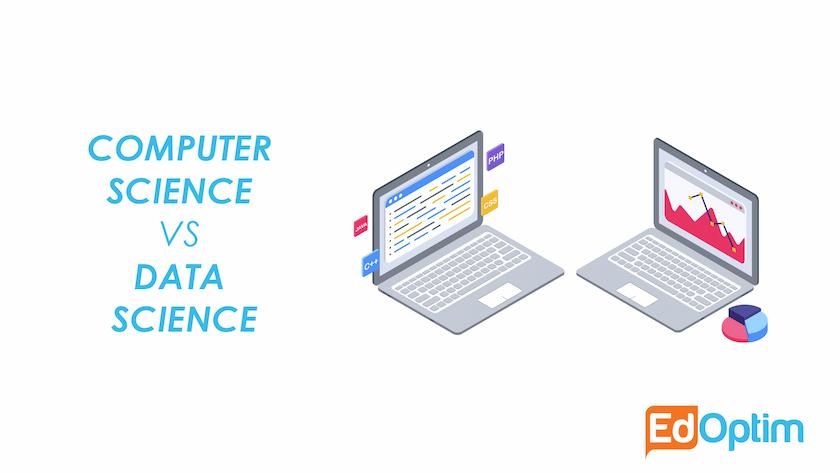 An image that explains about Computer Science vs Data Science.