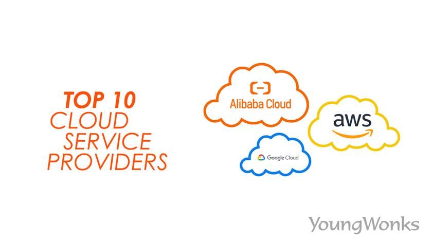 Three of the top 10 cloud service providers in the world - Google Cloud, Amazon AWS and Alibaba Cloud 