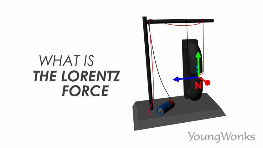 An electronic setup to demonstrate Lorentz Force that makes a motor move