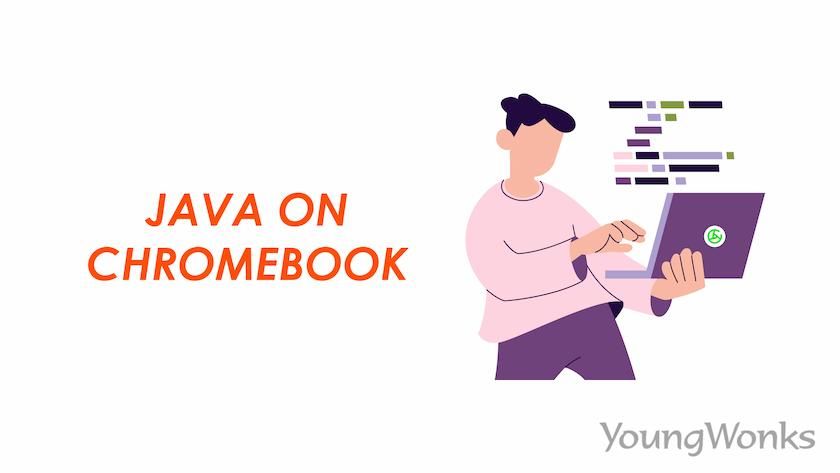 An image that explains about Java on ChromeBook.