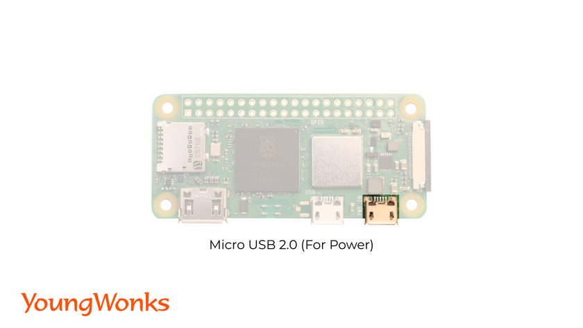 Raspberry Pi Zero W Microcontroller Development Board; Bluetooth 4.1; 1GHz  single-core CPU; 512MB RAM; Mini HDMI and USB - Micro Center