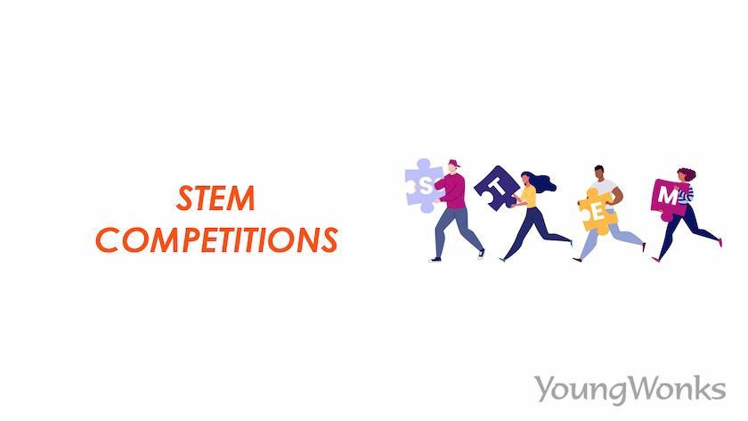 An image that explains about STEM Competitions.