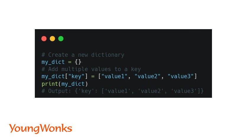 Python HashMap   Put Multiple Values For One Key 