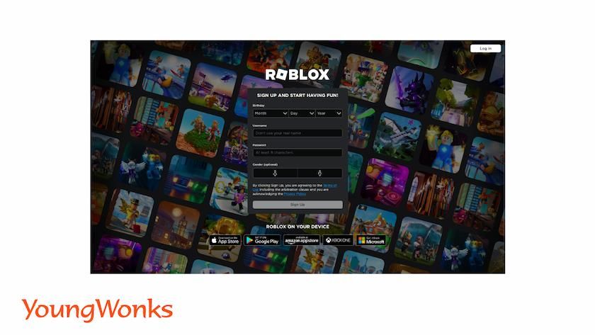Roblox Sign up on PC/Phone - Create a Roblox Account to Log in It