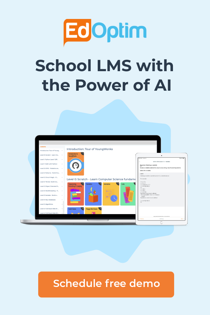 School LMS with the Power of AI