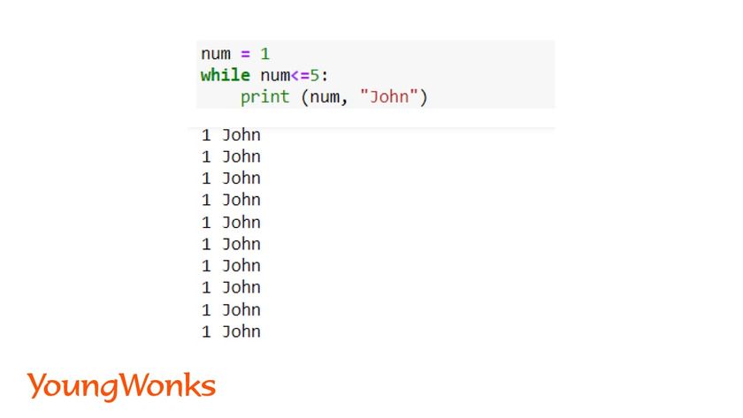 While Loops In Python   While Loops In Python No Increment 